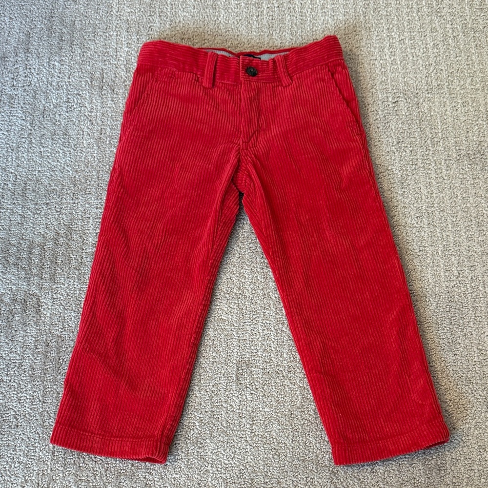 Polo by Ralph Lauren Red Corduroy Kids Pants